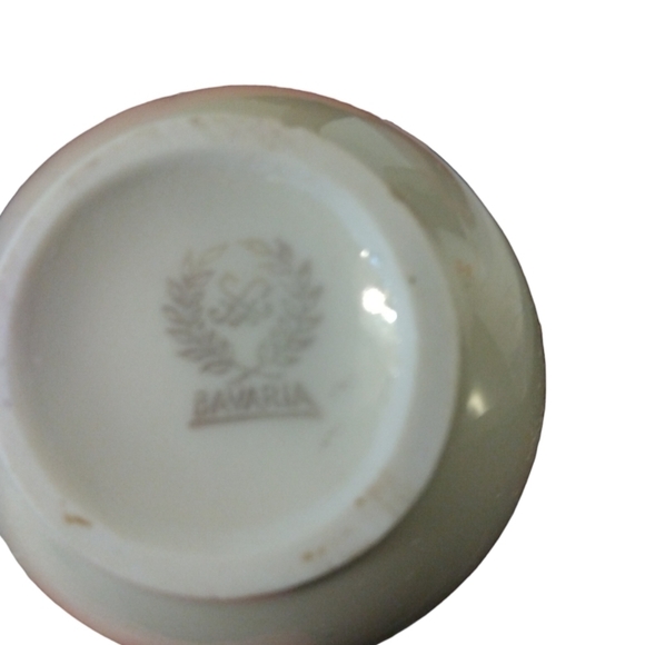 Bavaria Porcelain Painted Black/Gold Floral w. White Base 4.75" Mini Pitcher - Picture 6 of 8